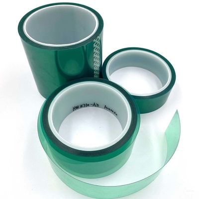 Soft Hardness High Gloss Green PET Tape for Heat Resistant Injection Molding Processing