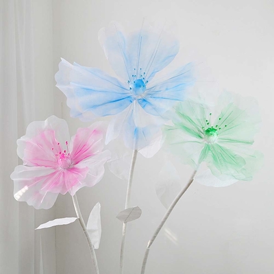 Customized Red Giant Flower Set Made of PE Foam for Wedding Party Decorative Display
