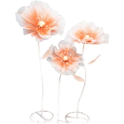 Customized Red Giant Flower Set Made of PE Foam for Wedding Party Decorative Display