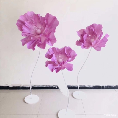 Customized Red Giant Flower Set Made of PE Foam for Wedding Party Decorative Display