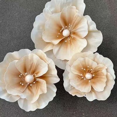 Customized Red Giant Flower Set Made of PE Foam for Wedding Party Decorative Display