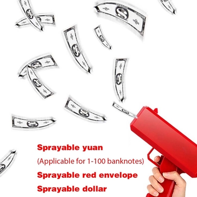 Shooting Money Making It Rain Money Gun Shooter Handheld Fake Bill Dispenser Toy Custom Electric Money Guns For Party