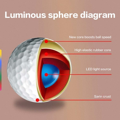 Custom Flashing Light Up Golf Balls Colorful Bulk Assortment for Sports Practice