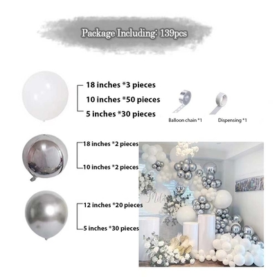 Pink Blue Latex Balloon Arch Kit Set Wedding Birthday Party Decoration Balloons Set