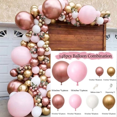 Pink Blue Latex Balloon Arch Kit Set Wedding Birthday Party Decoration Balloons Set