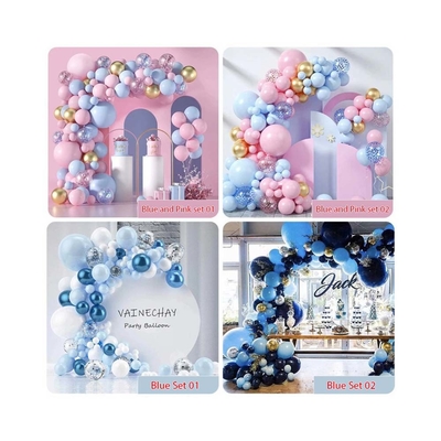 Pink Blue Latex Balloon Arch Kit Set Wedding Birthday Party Decoration Balloons Set