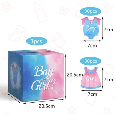 Wholesale Boy&amp;Girl Gender Reveal Voting Boxes With Voting Gift Card For Baby Shower Party Decoration Supplies