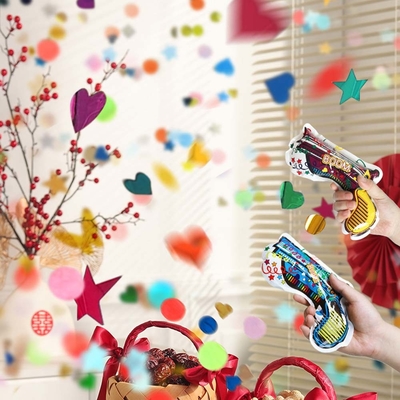 Automatic Inflatable Fireworks Gun Toy Aluminum Film Birthday Wedding Hotel New Year Party Atmosphere Metallic Balloons Gun