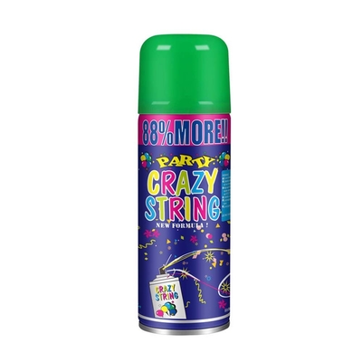 Shooting Range 5-8m Economical Colorful Streamer and Silly Crazy String Spray for Festival Decorations