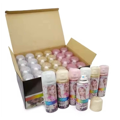 Party Glitter Spray Instant Hair Color Spray For Parties Festivals OEM Accpected
