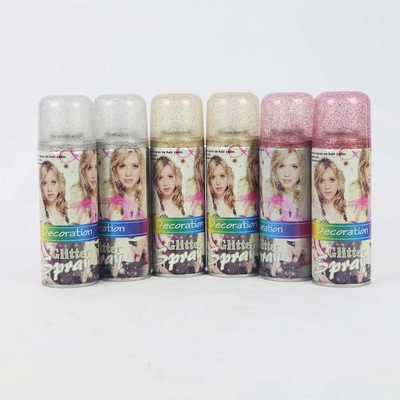 Party Glitter Spray Instant Hair Color Spray For Parties Festivals OEM Accpected