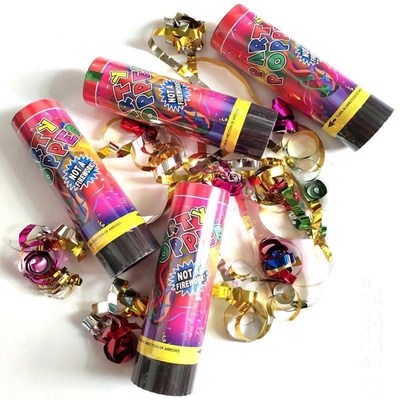 2 - 3M Shooting Spring Plastic Compressed Air Mini Streamer Party Popper Party Confetti Cannon for Party Decorations