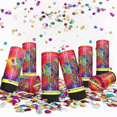 2 - 3M Shooting Spring Plastic Compressed Air Mini Streamer Party Popper Party Confetti Cannon for Party Decorations
